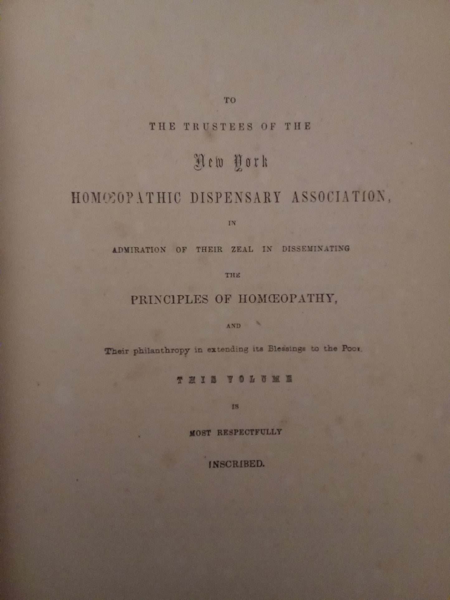 Homœopathic Practice of Medicine